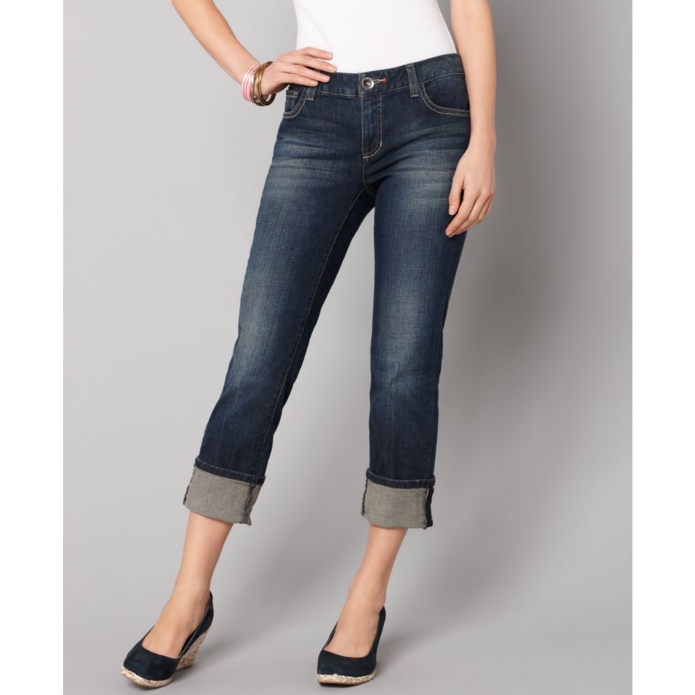 New Tommy Hilfiger Spirit Crop Cuffed Jeans 10